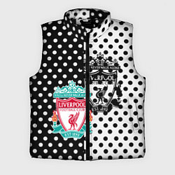 Мужской жилет Liverpool черно белые точки