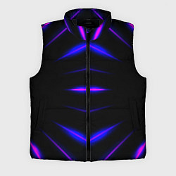 Мужской жилет Color black neon stripes, цвет: 3D-черный
