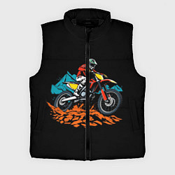 Мужской жилет Motocross and mountains, цвет: 3D-черный