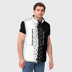 Мужской жилет Лучше вода у друга черно-белый узор, цвет: 3D-черный — фото 2