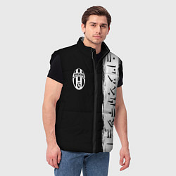 Мужской жилет Ювентус символы гейм, цвет: 3D-черный — фото 2