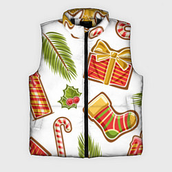 Мужской жилет Рождественский вайб, цвет: 3D-черный