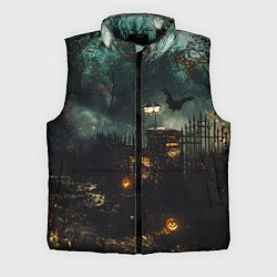 Мужской жилет Ночь тыкв и теней, цвет: 3D-черный