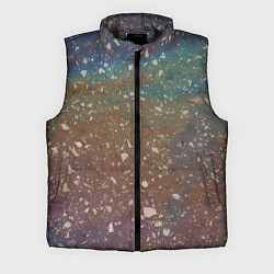 Мужской жилет Мокрый маслянный асфальт, цвет: 3D-черный