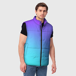 Мужской жилет Color multi-colored gradient, цвет: 3D-черный — фото 2
