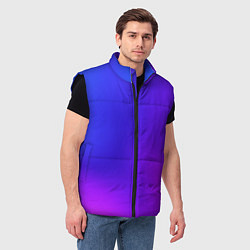 Мужской жилет Color multicolored gradient, цвет: 3D-черный — фото 2