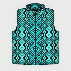 Мужской жилет Орнамент славянский, цвет: 3D-черный