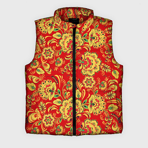 Мужской жилет Хохлома / 3D-Красный – фото 1