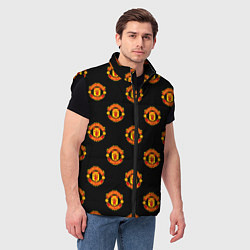 Мужской жилет Manchester United Pattern, цвет: 3D-черный — фото 2