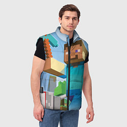 Мужской жилет Minecraft World, цвет: 3D-черный — фото 2