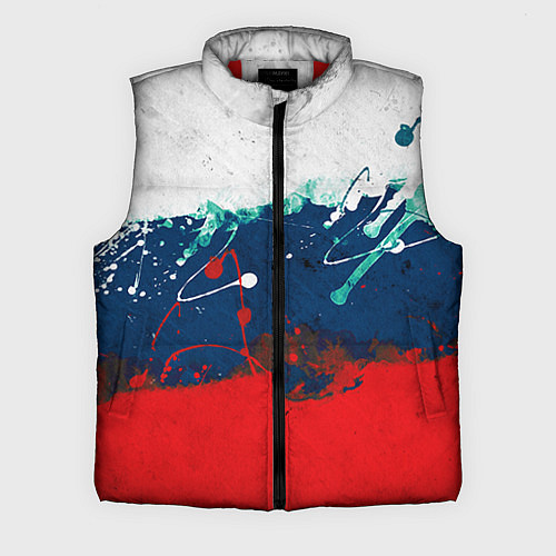 Мужской жилет Триколор РФ / 3D-Красный – фото 1