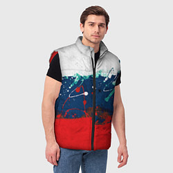 Мужской жилет Триколор РФ, цвет: 3D-красный — фото 2