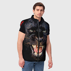 Мужской жилет Пантера, цвет: 3D-красный — фото 2