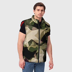 Мужской жилет Камуфляж, цвет: 3D-красный — фото 2