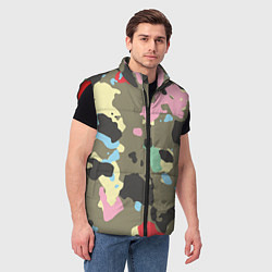 Мужской жилет Камуфляж: микс цветов, цвет: 3D-красный — фото 2