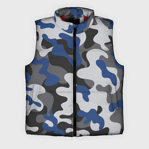 Мужской жилет Зимний камуфляж / 3D-Красный – фото 1
