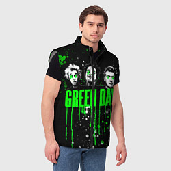 Мужской жилет Green Day: Acid Colour, цвет: 3D-светло-серый — фото 2