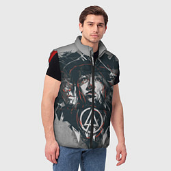 Мужской жилет Linkin Park: My Style, цвет: 3D-красный — фото 2