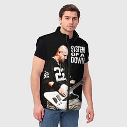 Мужской жилет System of a Down, цвет: 3D-черный — фото 2