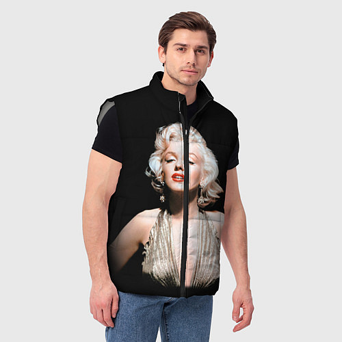 Мужской жилет Мерлин Монро 2 / 3D-Светло-серый – фото 3