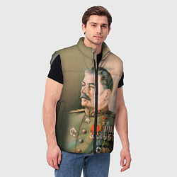 Мужской жилет Иосиф Сталин, цвет: 3D-светло-серый — фото 2