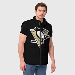Мужской жилет Pittsburgh Penguins: Malkin, цвет: 3D-черный — фото 2
