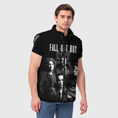 Мужской жилет Fall out boy band / 3D-Светло-серый – фото 3