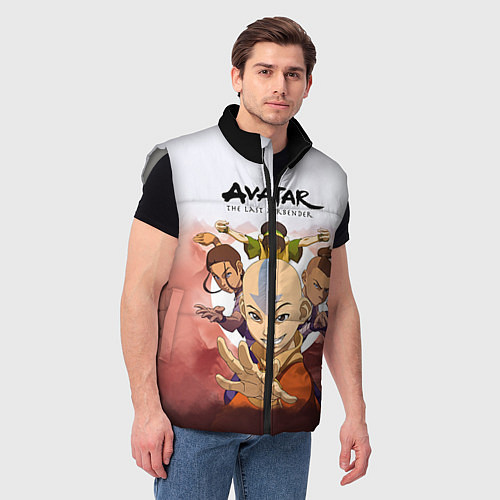 Мужской жилет Avatar: The last airbender / 3D-Светло-серый – фото 3