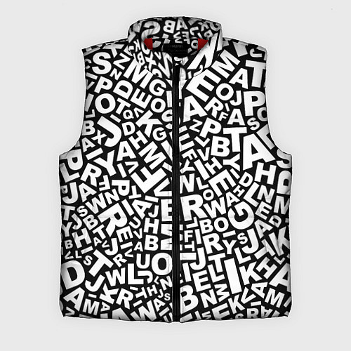 Мужской жилет Английский алфавит / 3D-Красный – фото 1
