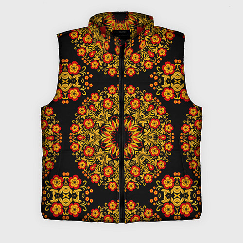 Мужской жилет Хохлома Роспись / 3D-Красный – фото 1