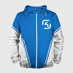 Ветровка с капюшоном мужская SK-Gaming, цвет: 3D-белый