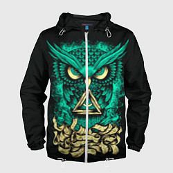 Ветровка с капюшоном мужская Bring Me The Horizon: Owl, цвет: 3D-белый