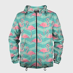 Мужская ветровка Flamingo Pattern