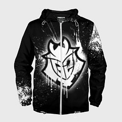 Ветровка с капюшоном мужская Gamers 2: Black collection, цвет: 3D-белый