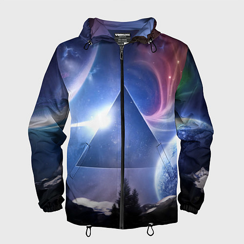 Мужская ветровка Pink Floyd: Space / 3D-Черный – фото 1