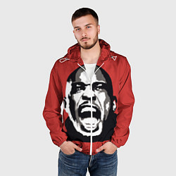 Ветровка с капюшоном мужская Sticky Fingaz, цвет: 3D-белый — фото 2