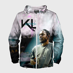 Ветровка с капюшоном мужская KL: Kendrick Lamar, цвет: 3D-белый