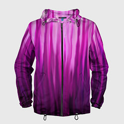 Ветровка с капюшоном мужская Фиолетово-черные краски, цвет: 3D-черный