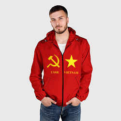 Ветровка с капюшоном мужская СССР и Вьетнам, цвет: 3D-черный — фото 2
