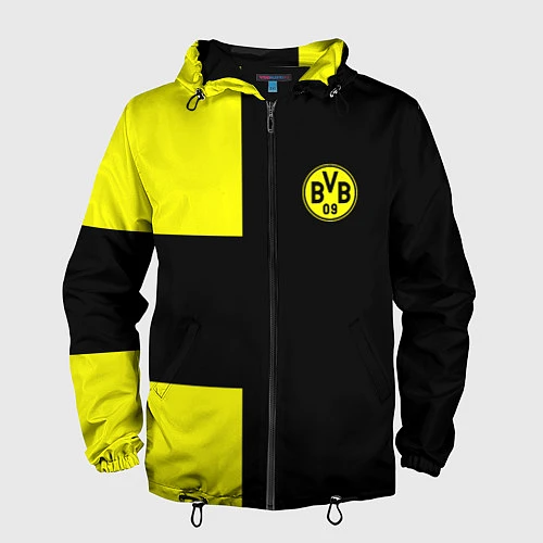 Мужская ветровка BVB FC: Black style / 3D-Черный – фото 1