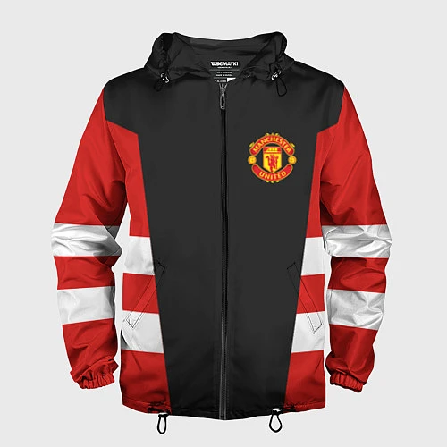 Мужская ветровка Man UTD FC: Vintage 2018 / 3D-Черный – фото 1