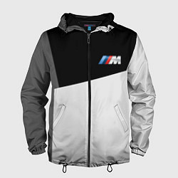 Ветровка с капюшоном мужская BMW SportWear, цвет: 3D-черный