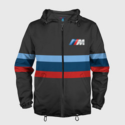 Ветровка с капюшоном мужская BMW 2018 M Sport, цвет: 3D-черный