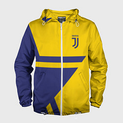 Ветровка с капюшоном мужская FC Juventus: Star, цвет: 3D-белый