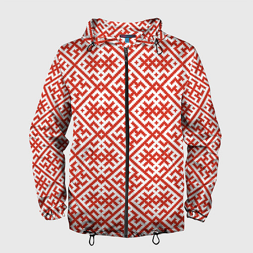 Мужская ветровка Духобор: Обережная вышивка / 3D-Черный – фото 1