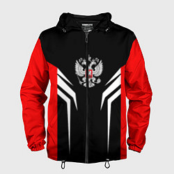 Ветровка с капюшоном мужская Russia: Sport Line, цвет: 3D-черный