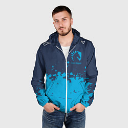 Ветровка с капюшоном мужская Team Liquid: Color Style, цвет: 3D-белый — фото 2