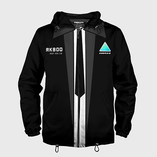 Мужская ветровка RK800 Android Black / 3D-Черный – фото 1