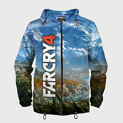 Ветровка с капюшоном мужская Far Cry 4: Ice Mountains, цвет: 3D-черный