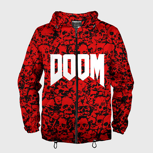 Мужская ветровка DOOM: Blooded Skuls / 3D-Черный – фото 1